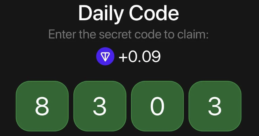 TonHash Daily Secret Code 13 July 2025